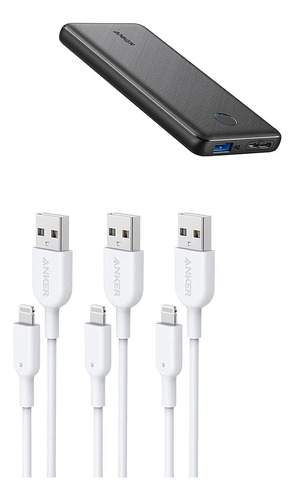 Anker Cable Lightning (paquete De 3), Powerline Ii, Para Iph