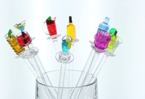 Prodyne Happy Hour Swizzle Sticks, Los Colores Pueden Variar
