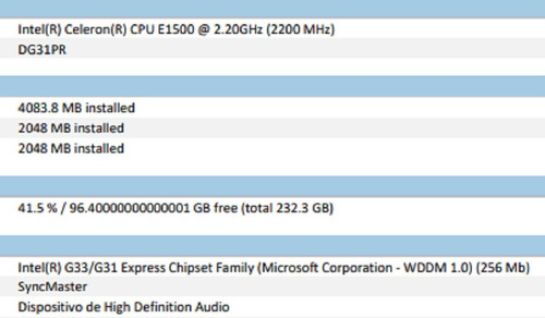 Imagen 7 de 7 de Intel Celeron Cpu E1500, Dg31pr, 4gb, Disk 500gb