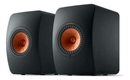 Bocina KEF LS50 Wireless II con bluetooth y wifi carbon black 127V