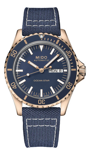 Reloj Mido Ocean Star Tribute Textil Azul