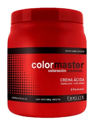 Fidelité Colormaster Baño De Crema Extra Ácida Ph 3,5 1 Kg.