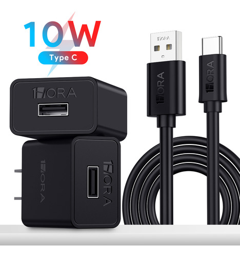 Cargador Usb A Tipo C 10wats Carga Normal Con Cable 2.0a