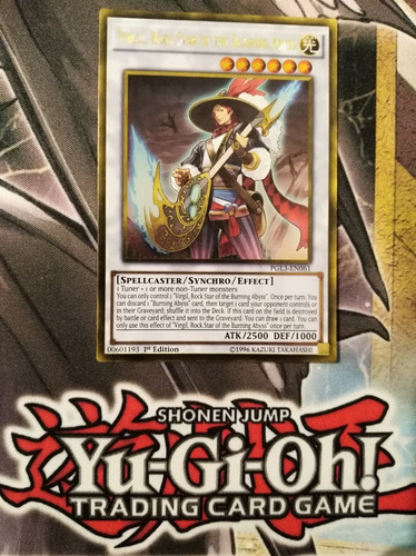 Virgil, Rock Star Of The Burning Abyss - Gold Rare     Pgl3