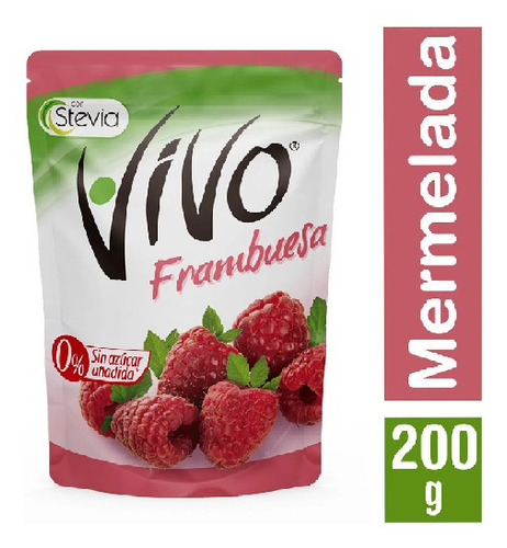 Mermelada Vivo 200gr,frambuesa (2uni)super