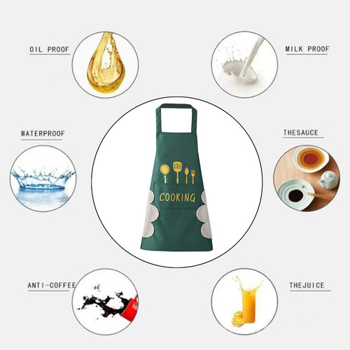 2 Delantales De Cocina Babero Ajustable Verde B 2 Verde B 2