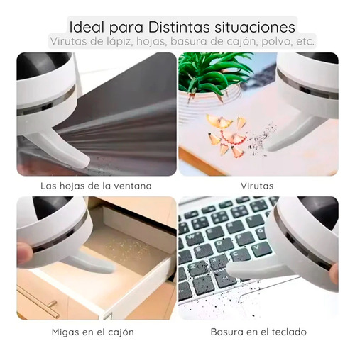 Mini Aspiradora De Escritorio Recargable Usb Portatil Hogar