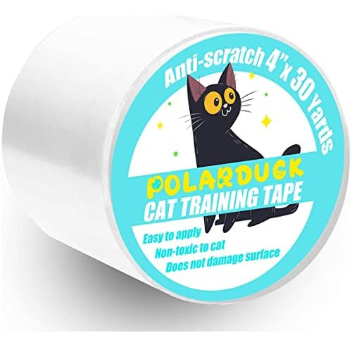 Polarduck Cinta Antiarañazos Para Gatos, 4 Pulgadas X 30 Yar