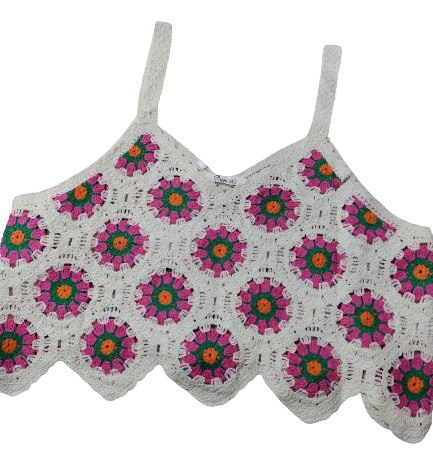 Blusa Crochet Bohemia Mujer