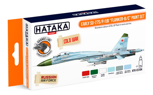 Modelismo Set De 6 Pinturas Hataka Sukhoi Flanker 1/48 1/72