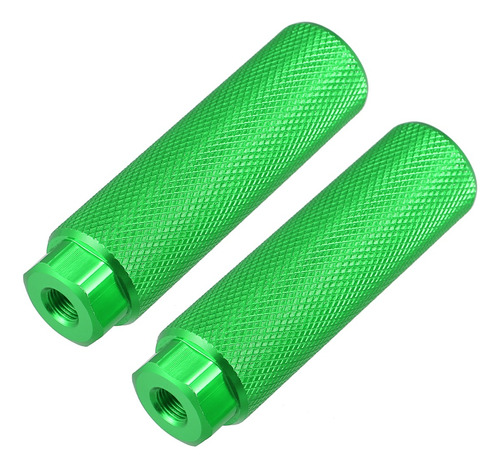 Par Posapies Trasero Para Bici Bmx Mtb Eje Diá 9.5mm Verde