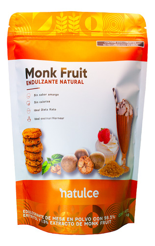 Natulce  Monk Fruit endulzante keto fruto del monje 1kg