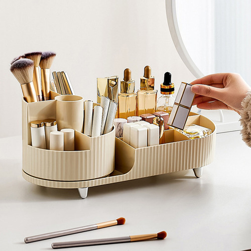 Soporte Para Brochas De Maquillaje Con Rotación De 360 Grado