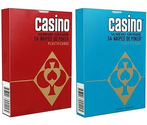 Cartas Naipes De Poker Casino X 54 Plastificados En Caja