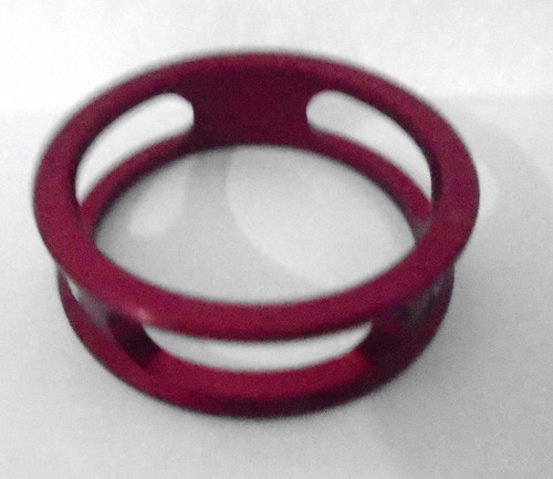 Imagem 2 de 4 de Espaçador Cx Direção Ahead Set Over 10mm 1.1/8 Vermelho.