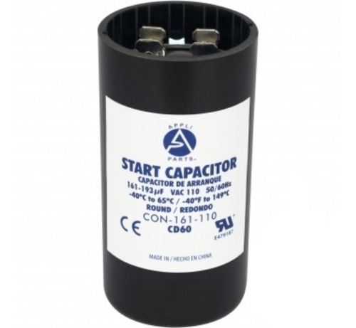 Capacitor De Arranque 161-193 Uf Mfd 110vac Motor Eléctrico