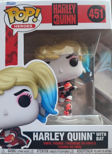 Funko Pop! Héroes Dc Harley Q #451: Harley Quinn With Bat