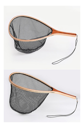 Fly Fishing Landing Net Trout Bass Nylon Mesh Catch And