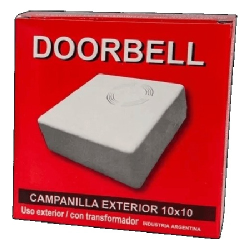 1824-d Campanilla Exterior 10x10 220v/12v C/trafo  Doorbell