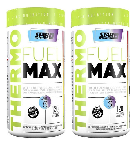 Thermo Fuel 120 Cap X 2 Un. Star Nutrition Quemador De Grasa Sabor Sin Sabor