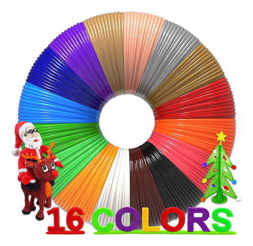 Filamento De Boligrafo 3d E Impresora 3d (16 Colores, 320 Pi