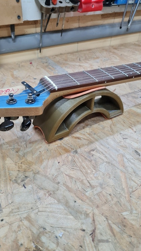 Imagen 6 de 6 de Apoya Mango Guitarra Bajo Medialuna