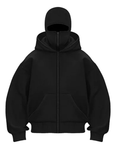 Chaqueta Polar Con Capucha Y Cremallera, Sudadera De Doble C