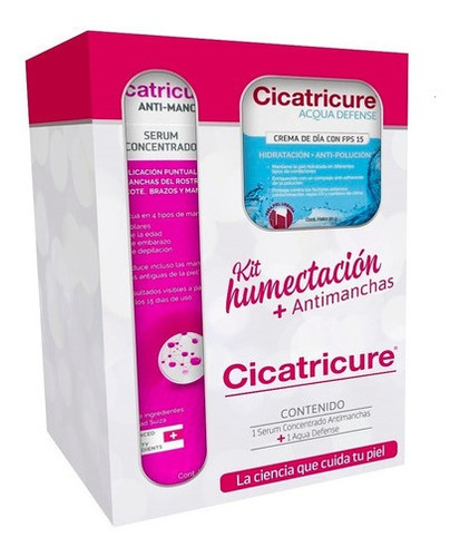 Kit Cicatricure Crema Humectante + Serum Antimanchas