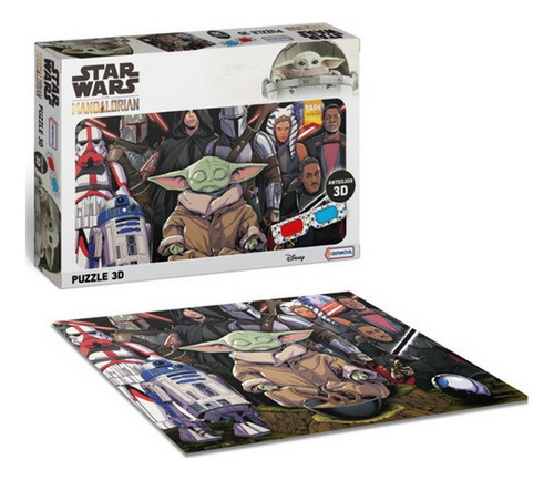 Puzzle 3d 60 Piezas Con Anteojos Mandalorian Ploppy 808826