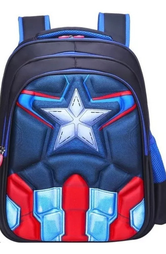 Nueva Mochila Marvel Boy Student Spider-man Capitán América