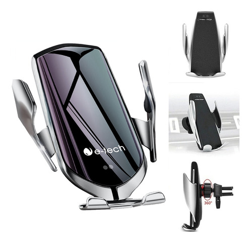 Imagem 3 de 6 de Carregador Veicular Indução Qi Sem Fio Suporte Samsung S9 S8