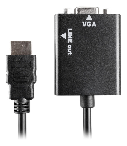 Convertidor Hdmi Macho A Vga Hembra Con Salida De Audio