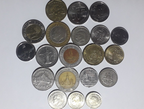 Lote De Coleccion 20 Monedas Distintas Mayoria Asia Y Europa