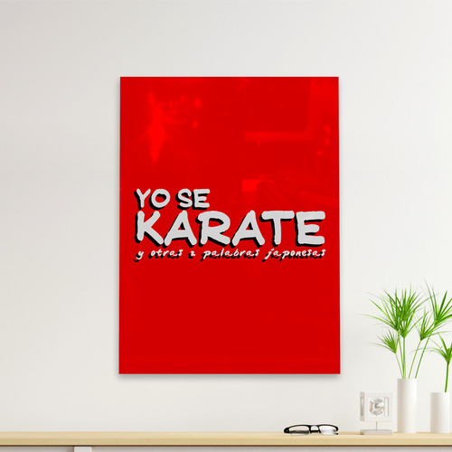 Cuadro Deco Yo Se Karate (d0953 Boleto.store)