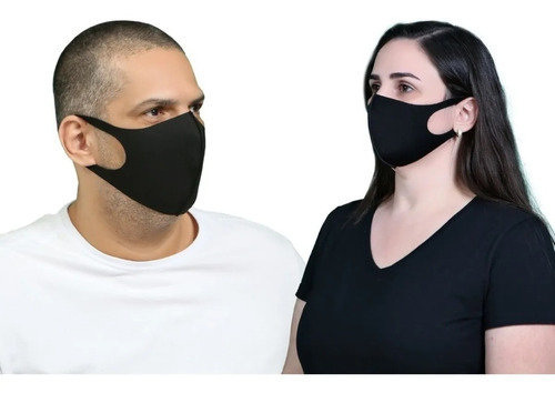 Máscaras Neoprene Facial  Lavável Kit 3 Unidades Corte Laser