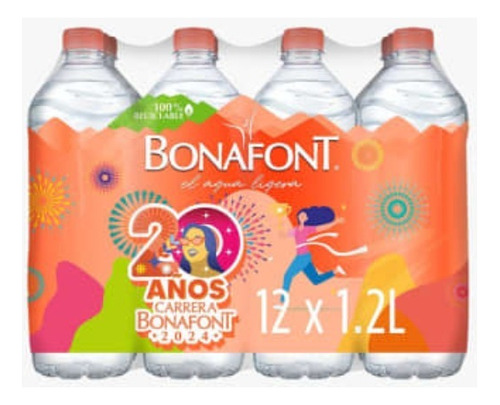 Agua Bonafont 12 Piezas De 1.2 Litros