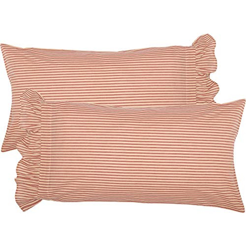 Accesorio De Funda De Almohada Sawyer Mill Ticking  D C...