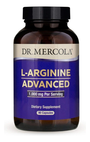 L-arginina Avanzada 1000 Mg Dr. Mercola 90 Cápsulas