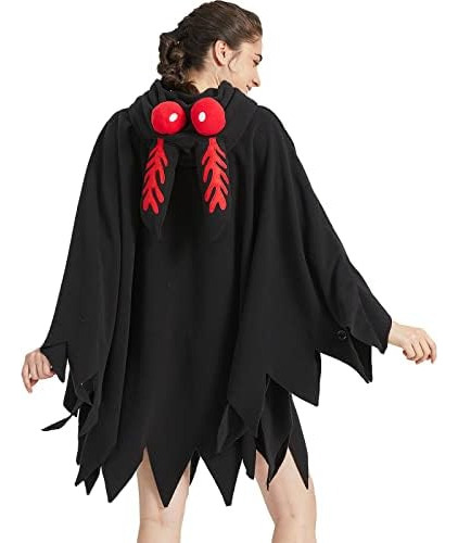 Morningfly Unisex Mothman Disfraz Mothman Cosplay Con Capuch