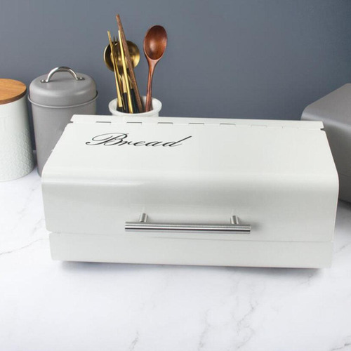 Caja De Almacenamiento De Pan Vintage De Hierro Para Cocina
