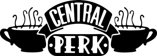 Vinilo Decorativo Para Pared Series Friends Central Perk