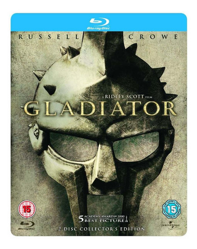 Steelbook Blu Ray Gladiador Raríssimo Com Cards E 2 Discos