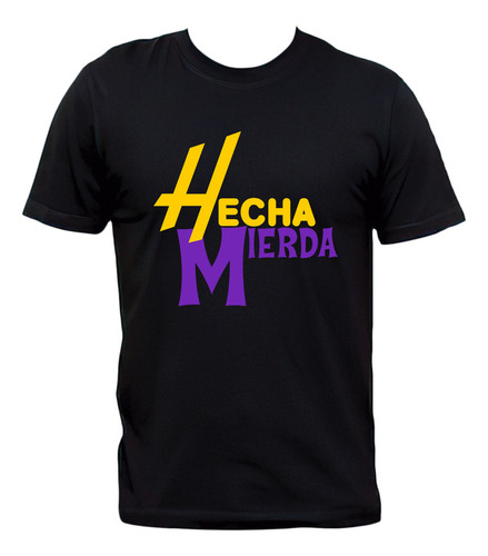 Remera Negra Hecha Mierda Parodia Hannah Montana