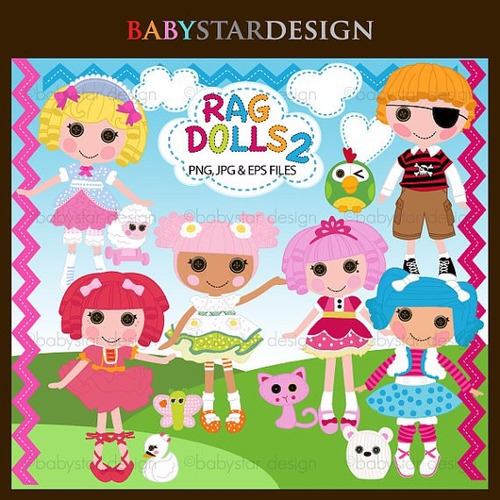 Kit Imprimible Lalaloopsy Imagenes Clipart Cod 8