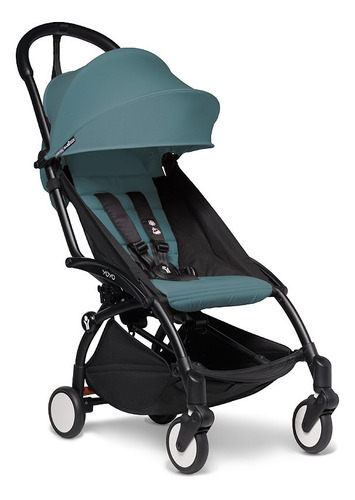 Carrinho De Bebê Yoyo² Compacto E Ultraleve Aqua - Babyzen Cor do chassi Preto