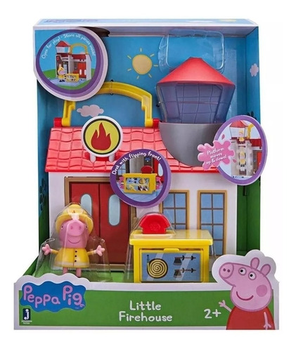 Peppa Pig Little Firehouse Pequeña Estacion De Bomberos +fig