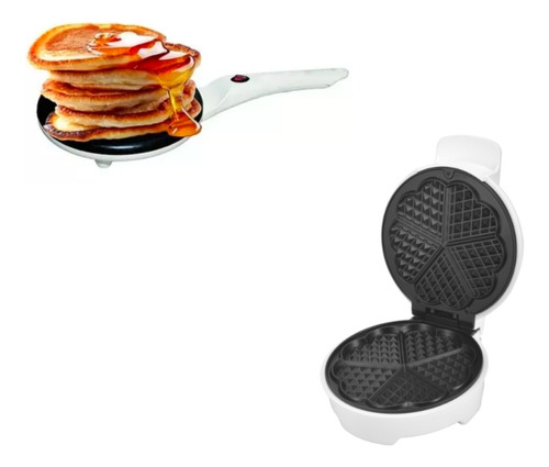 Combo Daewoo Waflera + Panquequera Waffle Panqueque Electric