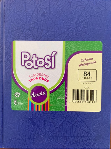 Cuaderno Tapa Dura Forrado 84 Hojas Rallado