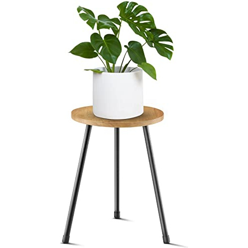 Soporte Plantas De Interior, Mesa De Madera De Estilo M...