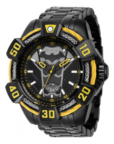 Reloj Invicta 41384 Negro Hombres Color del bisel Negro/Amarillo Color del fondo Negro/Amarillo